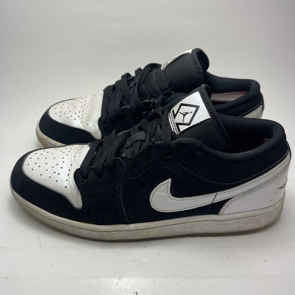 Nike Air Jordan 1 Low Diamond Shorts Black White DH6931-001 Men's Size 9 (Read) - Picture 1 of 13